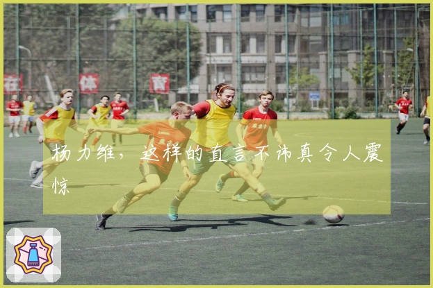 杨力维，这样的直言不讳真令人震惊